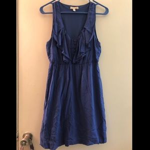 Gianni Bini - flowy sleeveless dress blue ruffles